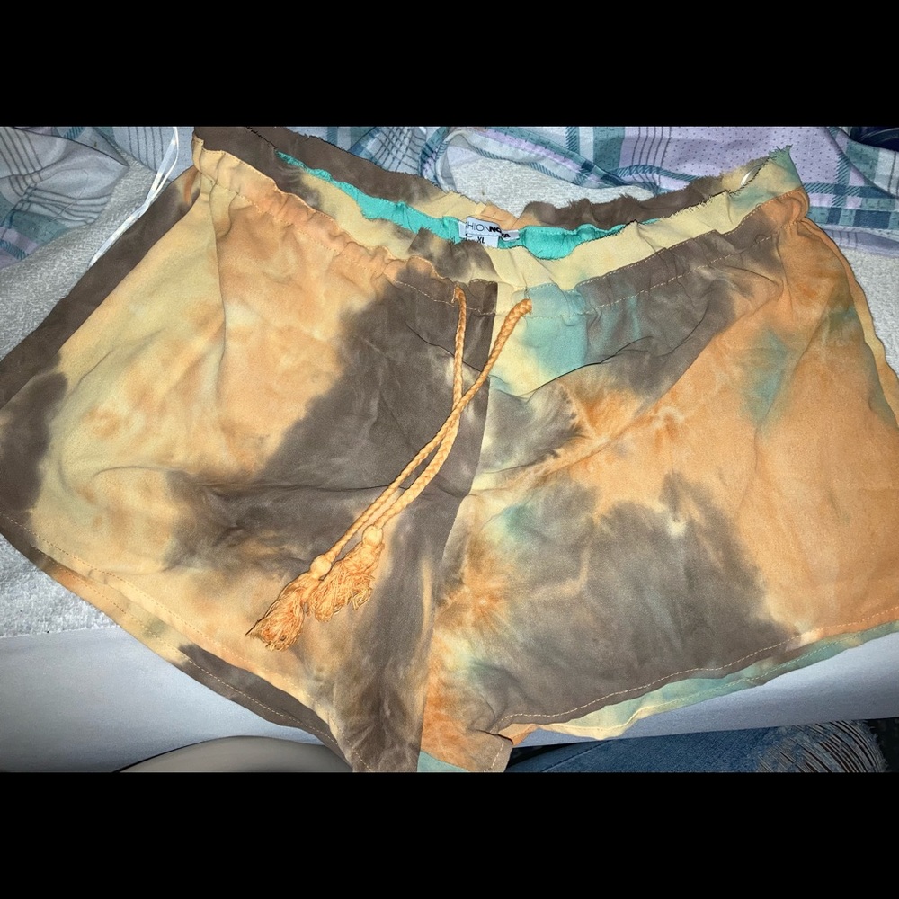 Tie dye shorts